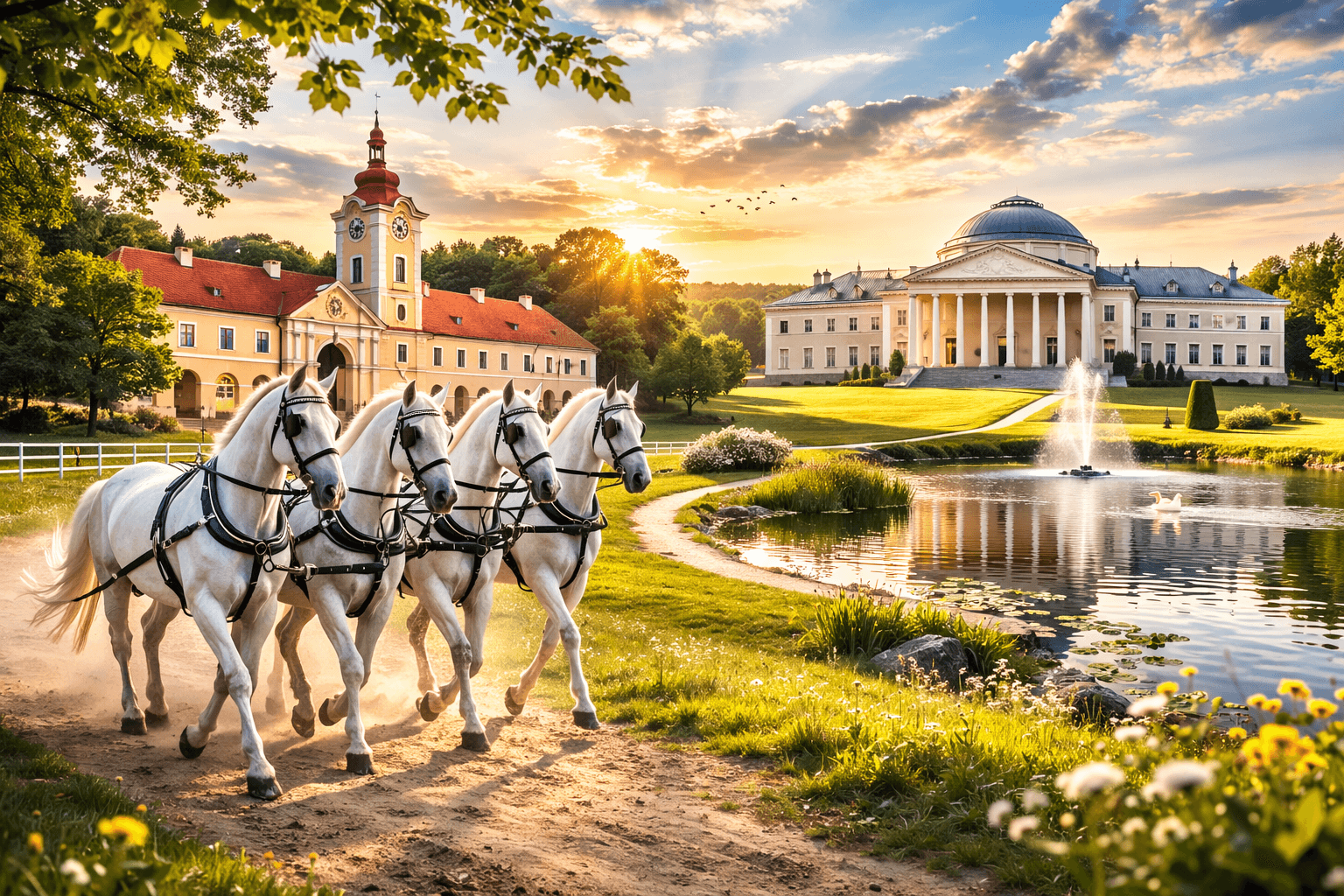 2636 Národní hřebčín Kladruby a zámek Karlova Koruna